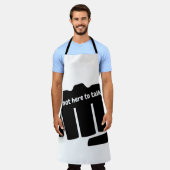 Boxen, ich bin nicht hier, um zu reden schürze (Getragen)