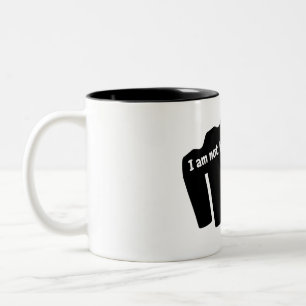 Boxen, ich bin nicht hier, um zu reden zweifarbige tasse