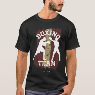 Boxen in Lettland Kampf Sportkämpfe Boxing T-Shirt
