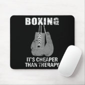 Boxen ist billiger als Boxertherapie Mousepad (Mit Mouse)