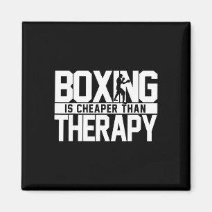 Boxen ist billiger als Therapie Kickboxen Zitat S Magnet