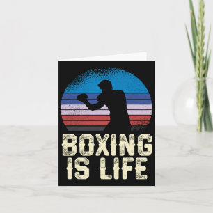 Boxen ist das Vintage Sonnenuntergang Silhouette Karte