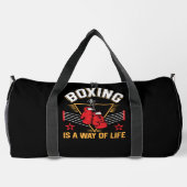 Boxen ist ein Lebensstil Duffle Bag (Rückseite)