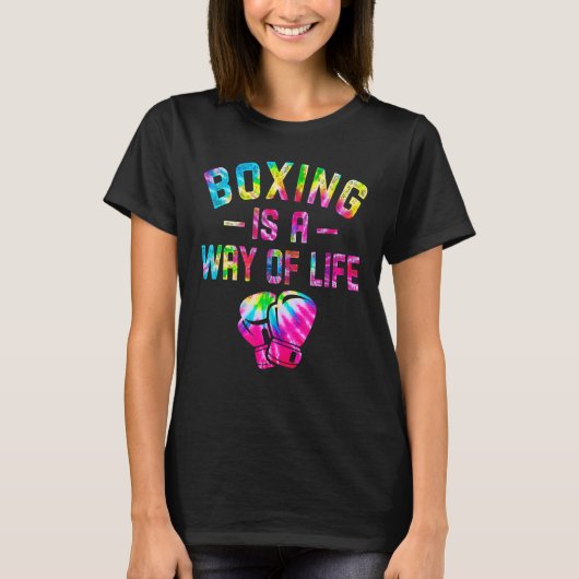Boxen ist eine Lebensart, in der Kickboxer-Gym T-Shirt (Vorderseite)