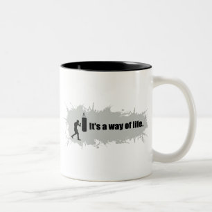 Boxen ist eine Lebensart Zweifarbige Tasse