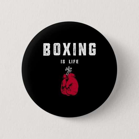Boxen ist Leben Button (Vorderseite)
