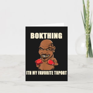 Boxen ist mein Lieblingssport_ Funny Zitat Grafik Karte