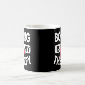 Boxen ist mein therapeutisches Boxziffer Gym Fight Kaffeetasse (Mittel)