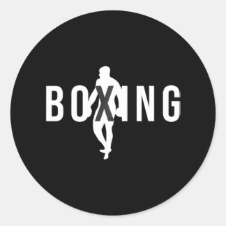 Boxen ist meine Therapie eine Coolste lustige Boxb Runder Aufkleber