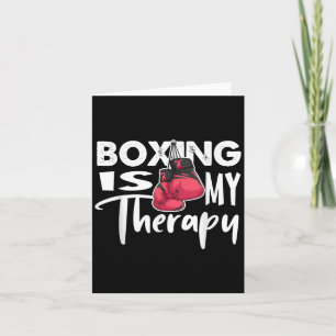 Boxen ist meine Therapie Funny Boxing Zitat Gym Fi Karte