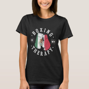 Boxen ist meine Therapie Mexiko Boxhandschuh mexik T-Shirt