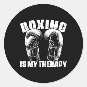 Boxen ist meine Therapie Mma Boxer Kämpfer Kampf K Runder Aufkleber