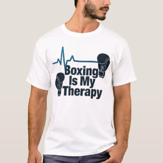 Boxen ist meine Therapie Süßes Pastell-Design T-Shirt
