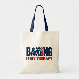 Boxen ist meine Therapie Tragetasche