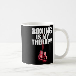 Boxen ist meine Therapie Zitat Boxen Kickboxen Box Kaffeetasse