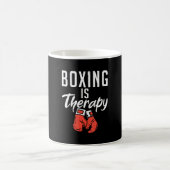 Boxen ist Therapie Sport Fighting Boxer Kaffeetasse (Mittel)