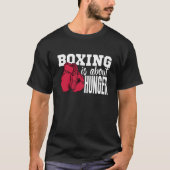 Boxen ist über Hunger Boxangebote lustig T-Shirt (Vorderseite)