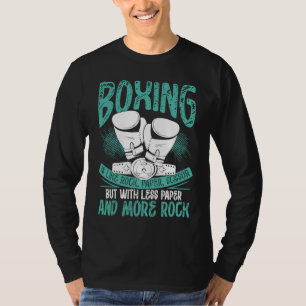 Boxen ist wie Schere Stein Papier Boxen T-Shirt