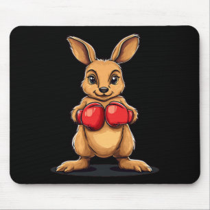 Boxen Kangaroo für ein Knockout-Lachen Mousepad