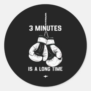 Boxen Kickboxen Boxer 3 Minuten sind eine lange Ze Runder Aufkleber