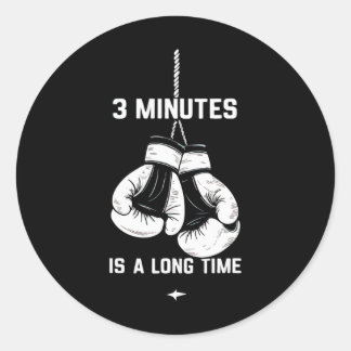 Boxen Kickboxen Boxer 3 Minuten sind eine lange Ze Runder Aufkleber
