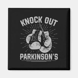 Boxen Kickboxen Kämpfer schlägt Parkinson aus  Magnet