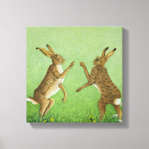 Boxen klug leinwanddruck