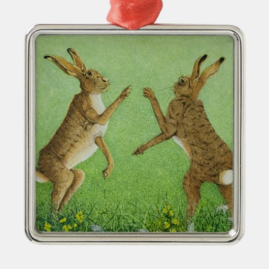 Boxen klug silbernes ornament (Vorne)