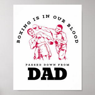 Boxen liegt uns im Blut, vom Vater weitergegeben Poster