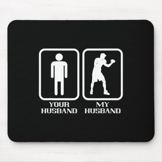 Boxen Mein Hund Boxer Kickboxer Boxhandschuhe Kick Mousepad (Vorne)