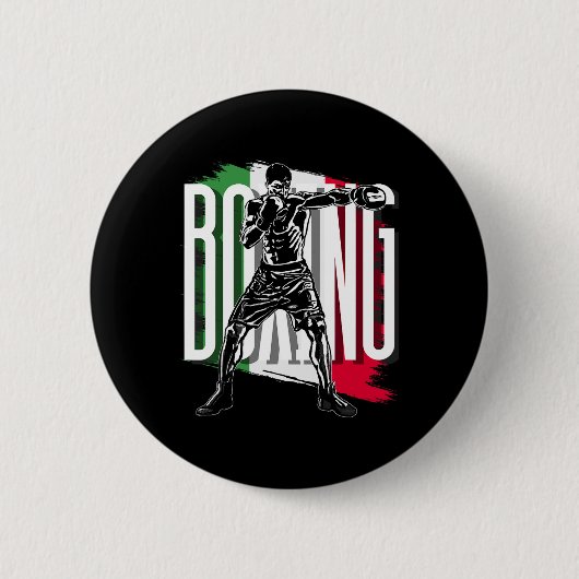 Boxen , Mexikanische Flagge Button (Vorderseite)
