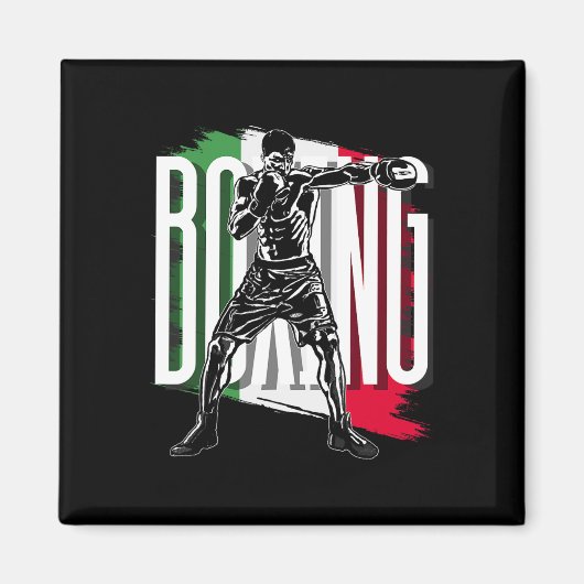 Boxen , Mexikanische Flagge Magnet (Vorne)