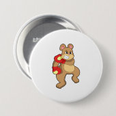 Boxen mit Boxhandschuhen Button (Vorne & Hinten)