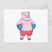 Boxen mit Boxhandschuhen Postkarte (Vorderseite)