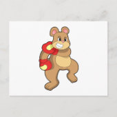 Boxen mit Boxhandschuhen Postkarte (Vorderseite)