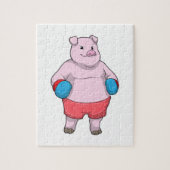 Boxen mit Boxhandschuhen Puzzle (Vertikal)