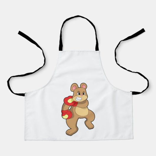 Boxen mit Boxhandschuhen Schürze (Vorderseite)