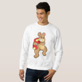 Boxen mit Boxhandschuhen Sweatshirt (Vorne ganz)