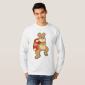 Boxen mit Boxhandschuhen T-Shirt (Vorne ganz)