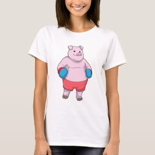 Boxen mit Boxhandschuhen T-Shirt