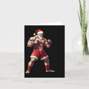 Boxen mit dem Weihnachtsmann - Thai Boxing und Box Karte