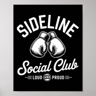 Boxen Mma Sideline Social Club Laut Und Stolz Che Poster