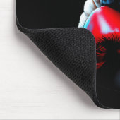 Boxen Mops Dog Kickboxing Cool Mousepad (Ecke)