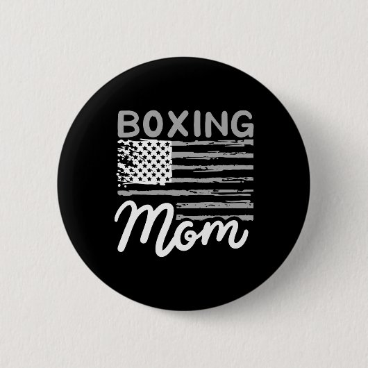 Boxen Mutter Boxen Mutter Kickboxen Mama Mutti Button (Vorderseite)