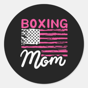 Boxen Mutter Boxen Mutter Kickboxen Mama Mutti Mam Runder Aufkleber