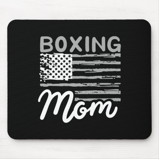 Boxen Mutter Boxen Mutter Kickboxen Mama Mutti Mousepad (Vorne)