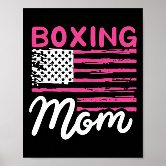 Boxen Mutter Boxen Mutter Kickboxen Mama Mutti Poster (Vorne)