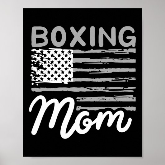 Boxen Mutter Boxen Mutter Kickboxen Mama Mutti Poster (Vorne)