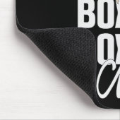 Boxen-Mutter Kokette Schleife Süße Boxfans Mütter Mousepad (Ecke)