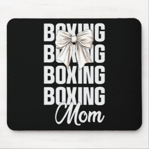 Boxen-Mutter Kokette Schleife Süße Boxfans Mütter Mousepad